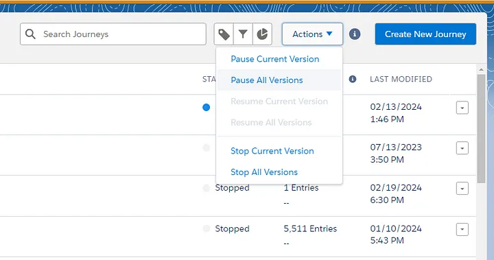 Dashboard Journey Builder